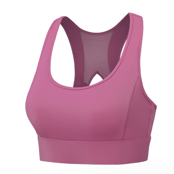 Popular high-strength shockproof mesh back-beautiful yoga running fitness sports bra women's thin style [berry color S-XXL] (contact customer service after placing the order to confirm the delivery size)