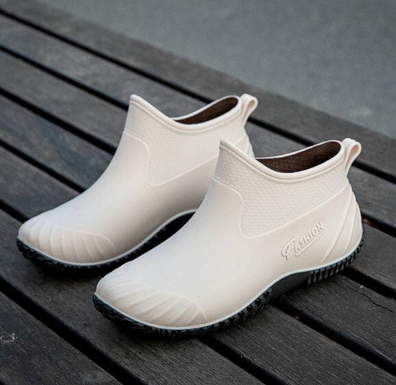 Popular fashionable women's waterproof rain boots [837 [apricot color] single shoe style] [Size: 36-40] [Please contact customer service to confirm the delivery size after placing the order]