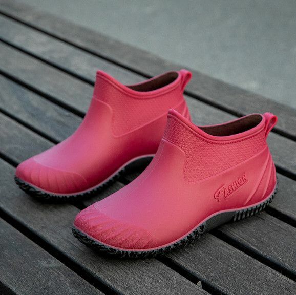 Popular fashionable women's waterproof rain boots [837 [red] single shoe style] [Size: 36-40] [Please contact customer service to confirm the delivery size after placing the order]