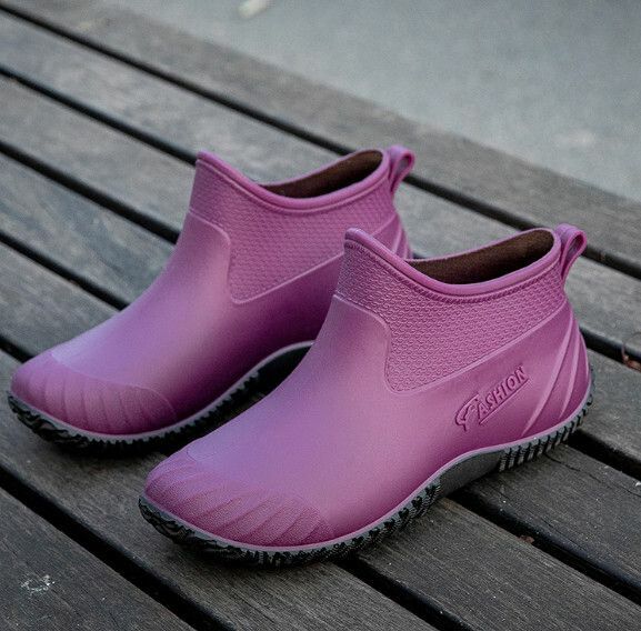 Popular fashionable women's waterproof rain boots [837 [purple] single shoe style] [size: 36-40] [please contact customer service to confirm the delivery size after placing the order]