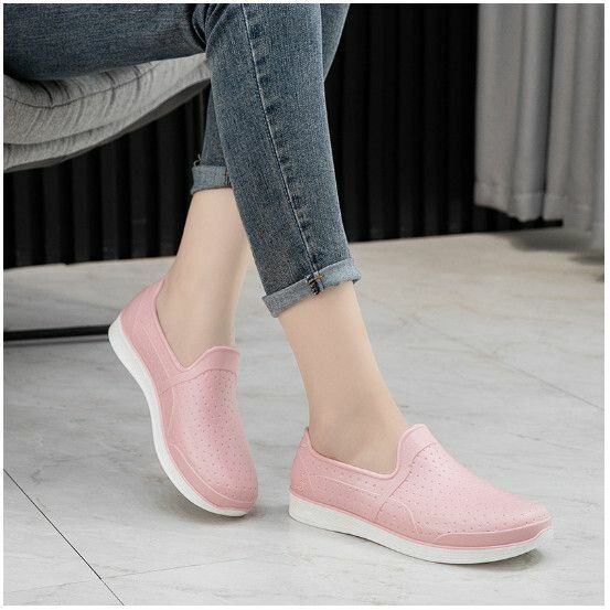 Popular fashionable shallow-mouth soft-soled waterproof rubber rain boots [Low top 8613 [pink] with insole] [Size: 36-40] [Please contact customer service after placing an order to confirm the delivery size]