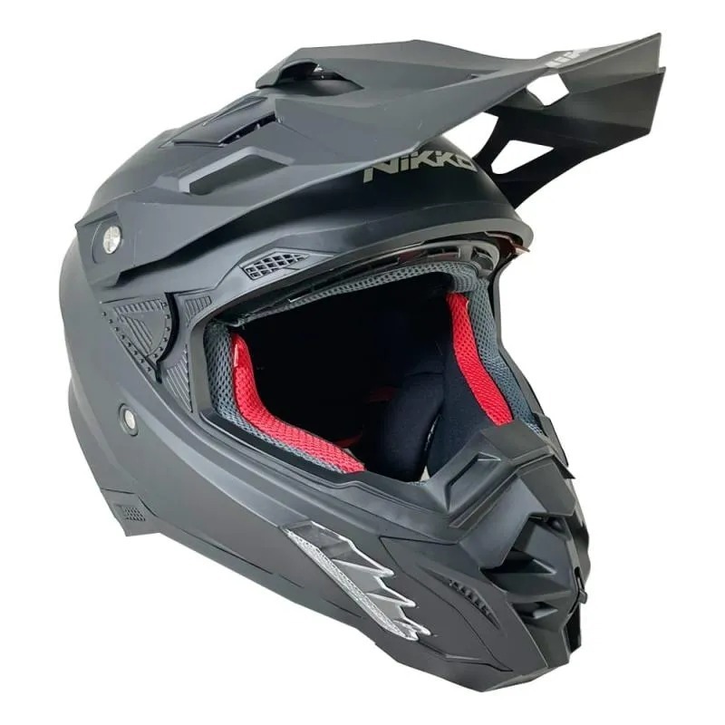 NIKKO N851 消光黑 素色 複合式 全罩 內墨片