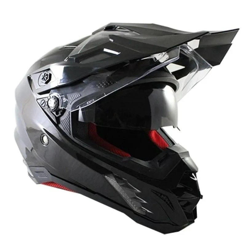 NIKKO N851 亮夜黑 素色 複合式 全罩 內墨片