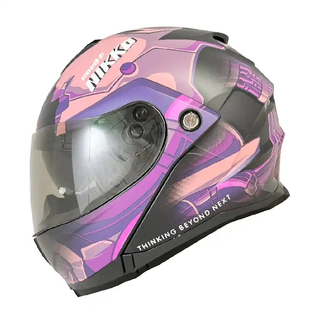 NIKKO N902 深淵拜訪者 霧面黑紫 素色 全罩 可樂帽 內墨片