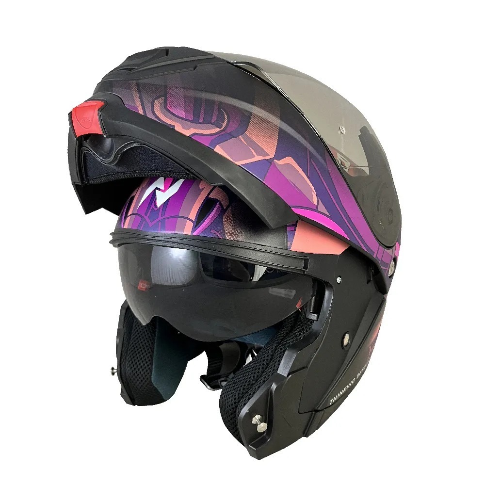 NIKKO N902 深淵拜訪者 霧面黑紫 素色 全罩 可樂帽 內墨片