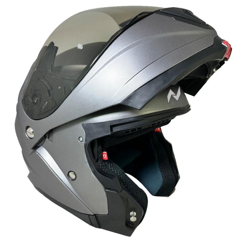 NIKKO N902 消光霜灰 素色 全罩 可樂帽 內墨片