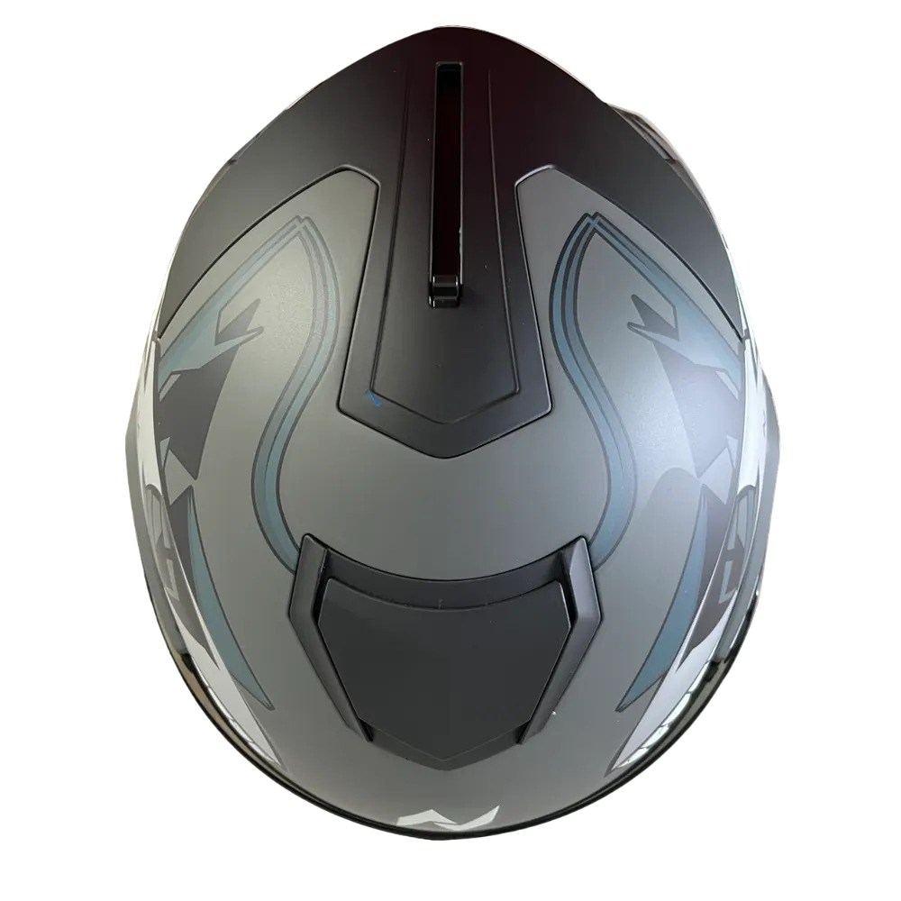 NIKKO N902 骨艦骸魚 平黑銀黑藍 素色 全罩 可樂帽 內墨片