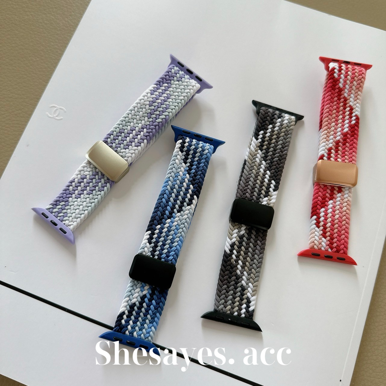 APPLE  WATCH迷彩尼龍磁吸錶帶[四色]