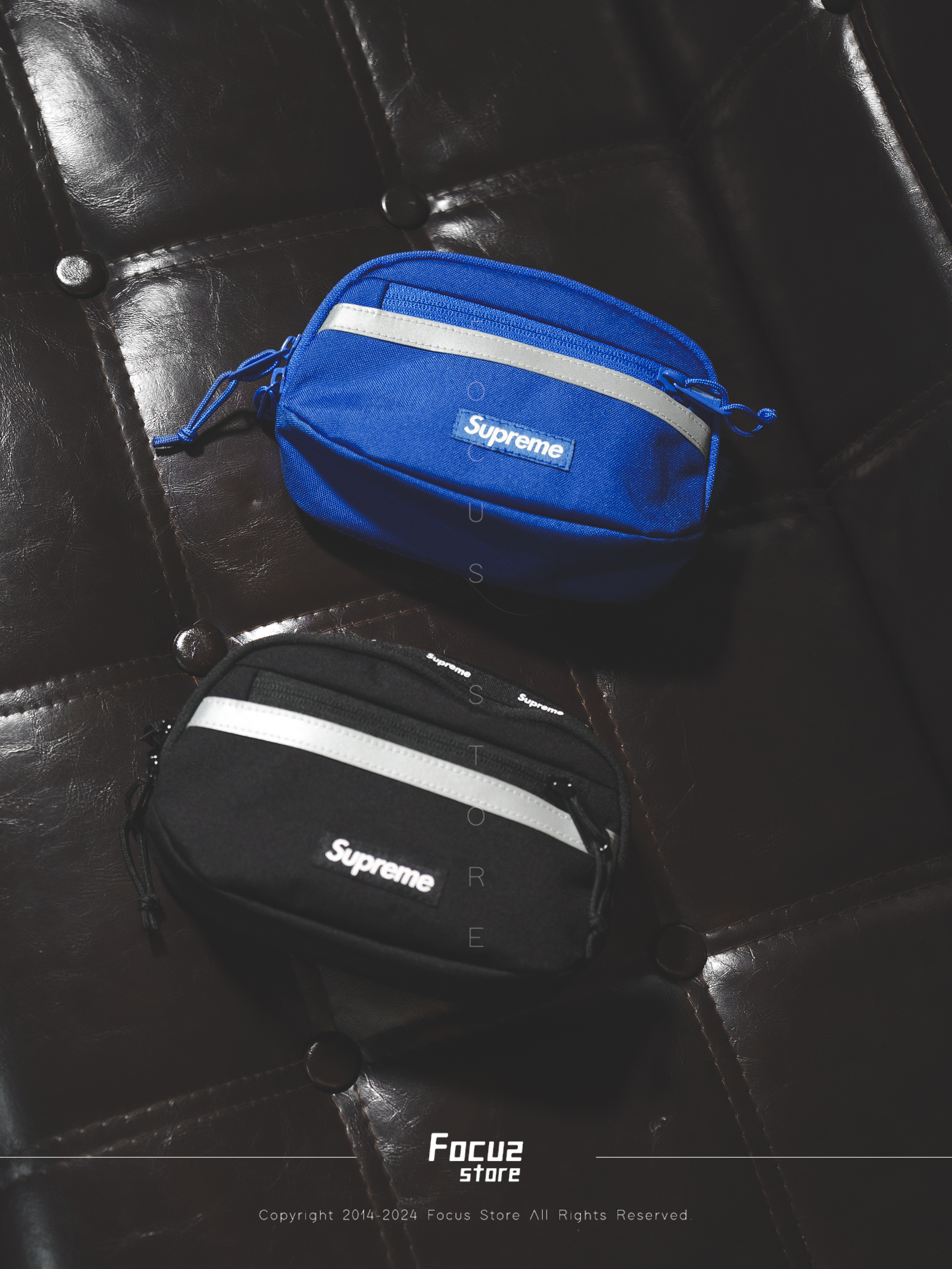 【Focus Store】預購 Supreme FW24 Week1 Side Bag 迷你 斜挎包 藍/黑兩色