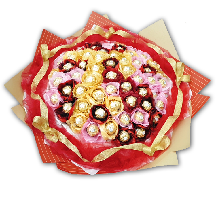 60支金莎花束,可抽取分享花束,60 Ferrero Rocher bouquets, you can draw and share bouquets