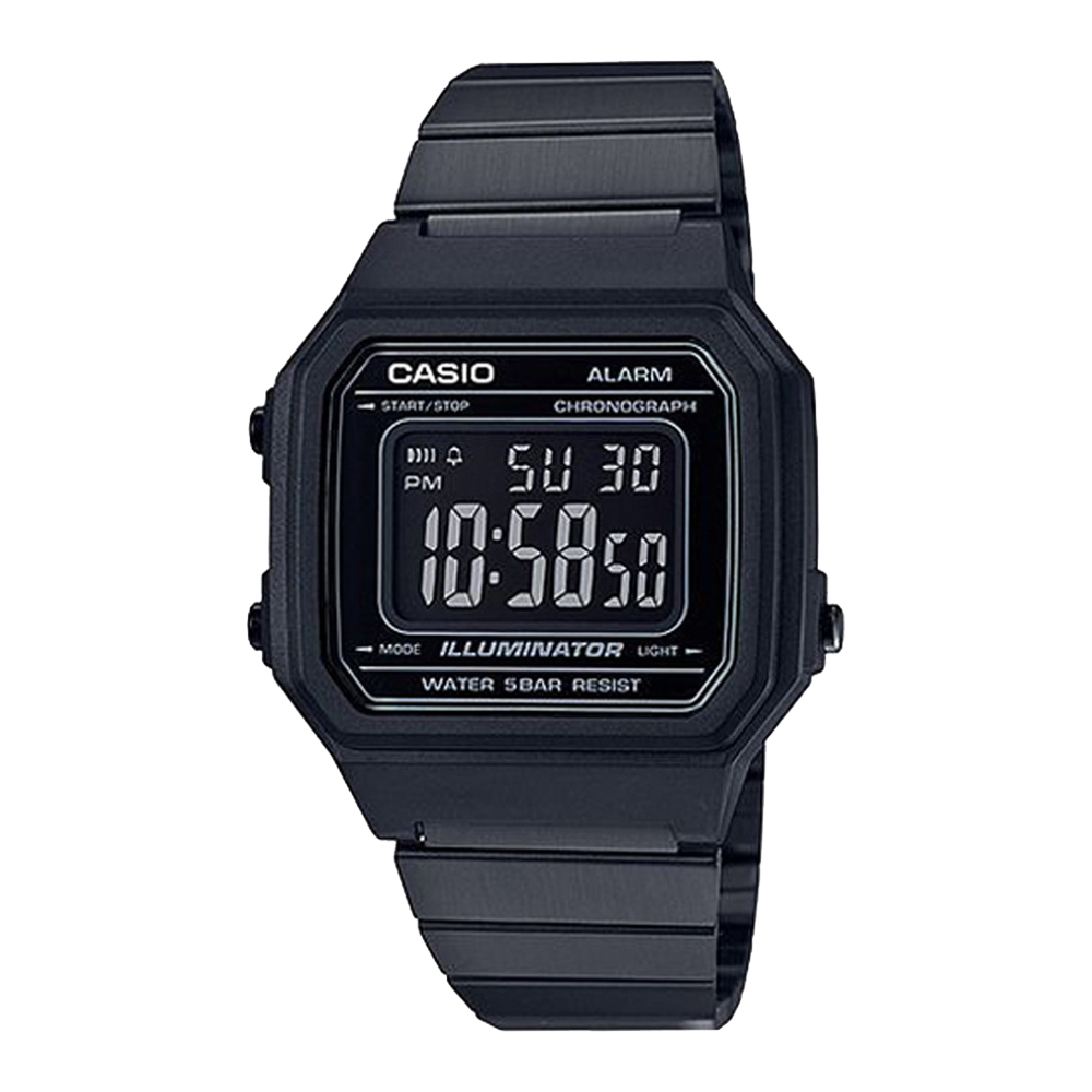 【CASIO】B650WB LED照光 多功能 鬧鐘 全自動日曆 電子錶-