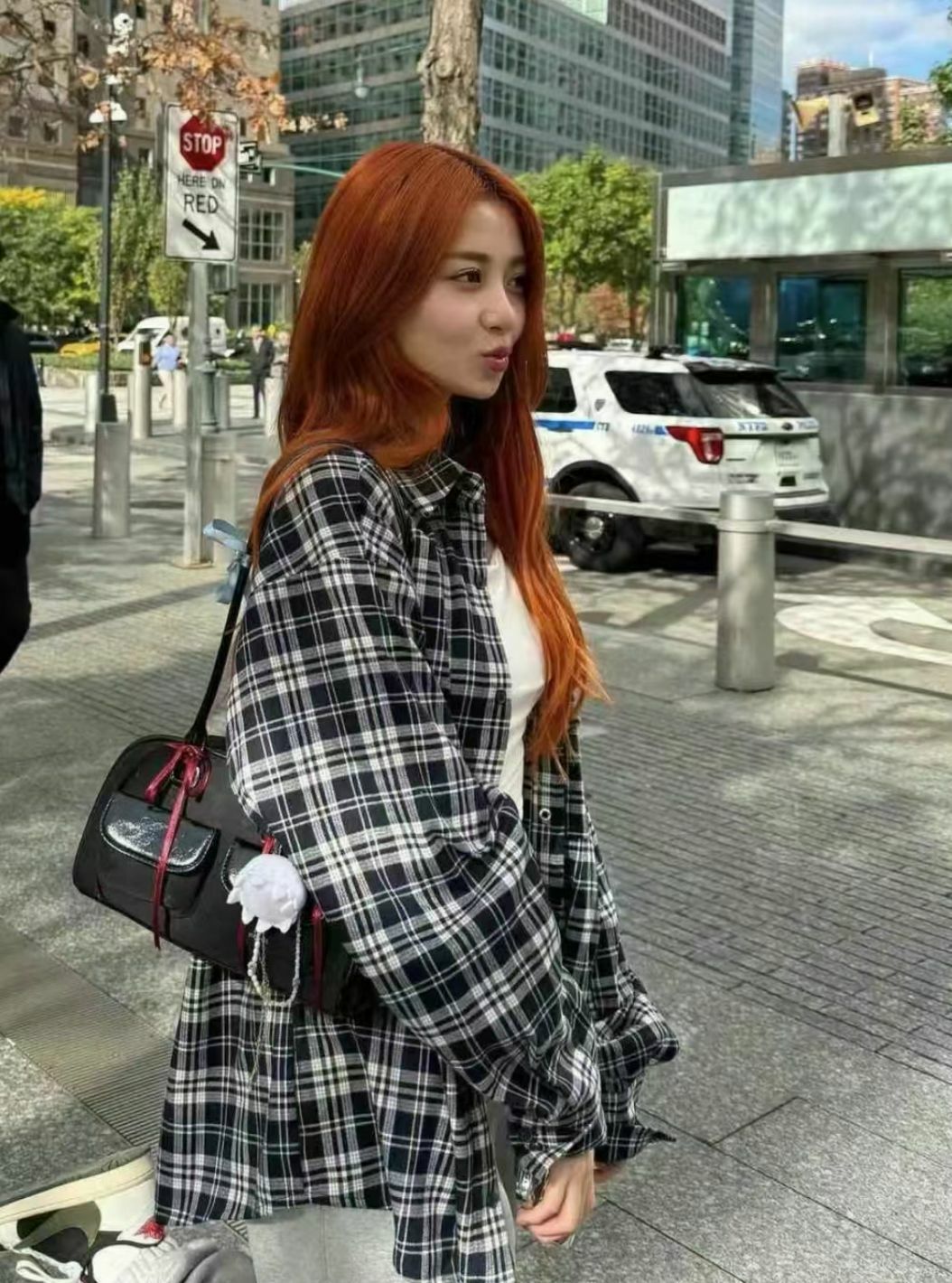 Stand Oil Chubby Bag(Black Combi)