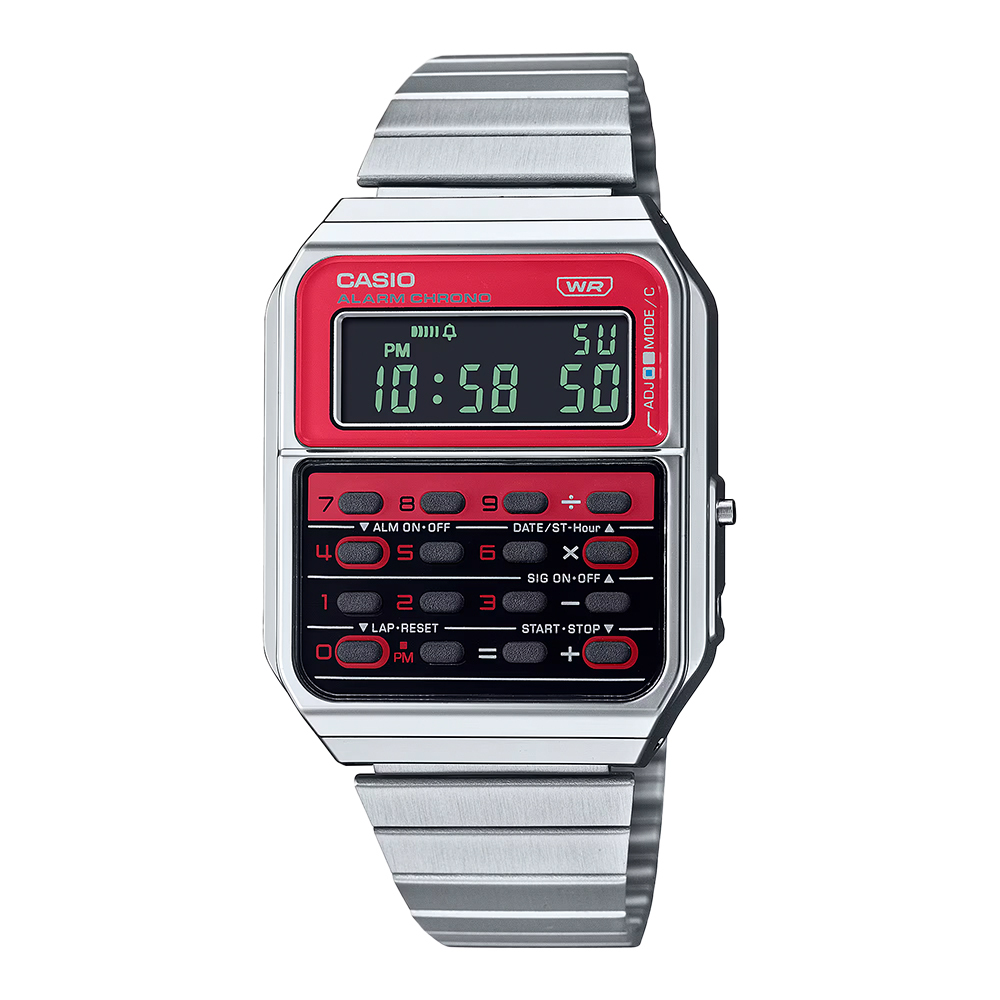 【CASIO】CA-500WE 5年電池 第二時間 多功能 鬧鈴 計算機 全自動日曆 電子錶-