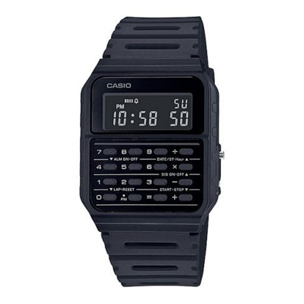 【CASIO】CA-53WF 5年電池 第二時間 多功能 鬧鈴 全自動日曆 計算機 靜音 電子錶-