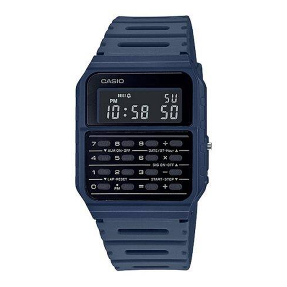 【CASIO】CA-53WF 5年電池 第二時間 多功能 鬧鈴 全自動日曆 計算機 靜音 電子錶-