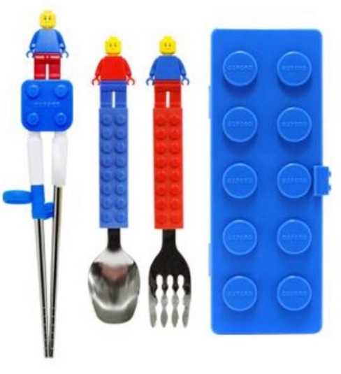 韓國直送 Lego OXFORD 樂高積木餐具盒4件套