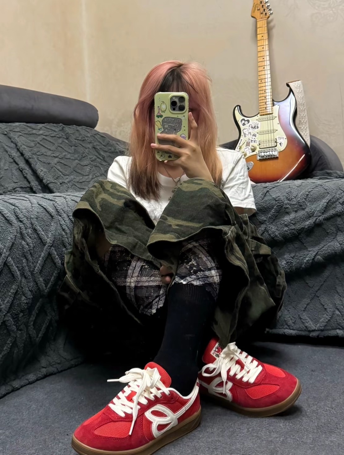 【代購】 【WE FLOWER】 HBD x We Flower 小花鞋 紅色 休閒鞋 AESPA 同款