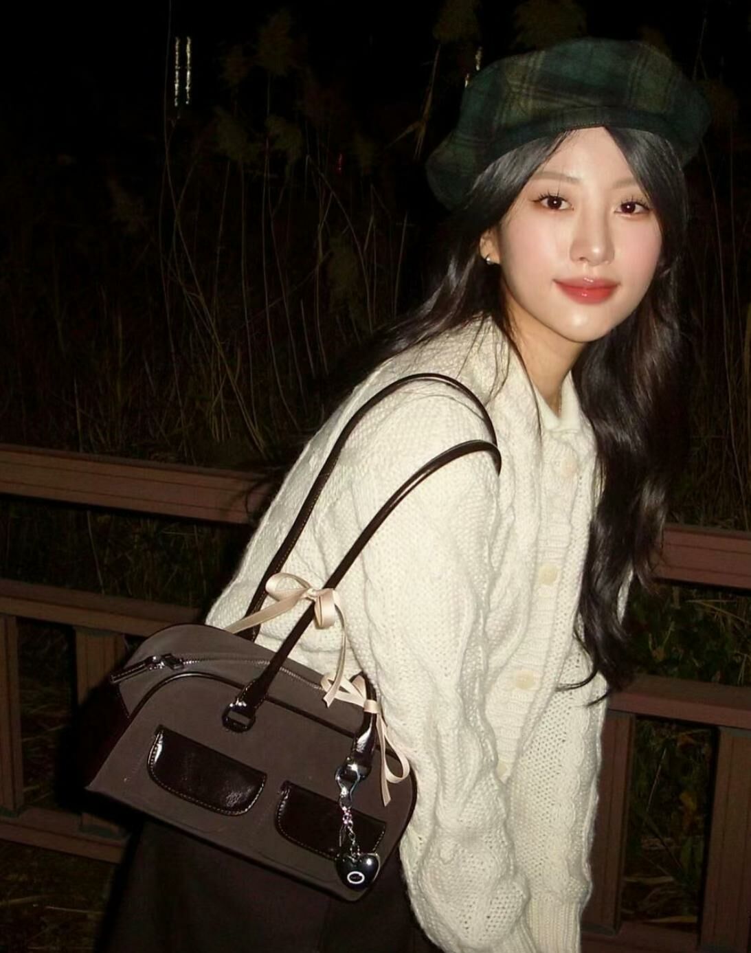 Stand Oil Chubby Bag(Marron Combi)