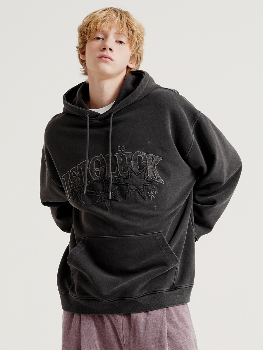 <預購> 韓國WV PROJECT ISTGLUCK🌟電繡補丁刷舊感帽T#帽踢