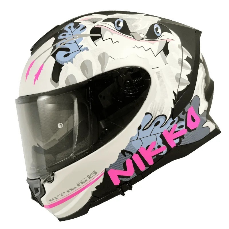 NIKKO N806 狂氣達菲 平黑藍粉 彩繪 全罩 內墨片