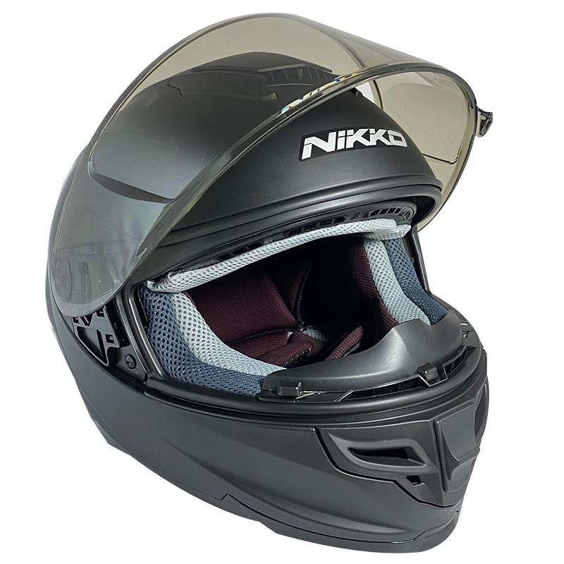 NIKKO N806 純粹極簡 消光黑 素色 全罩 內墨片