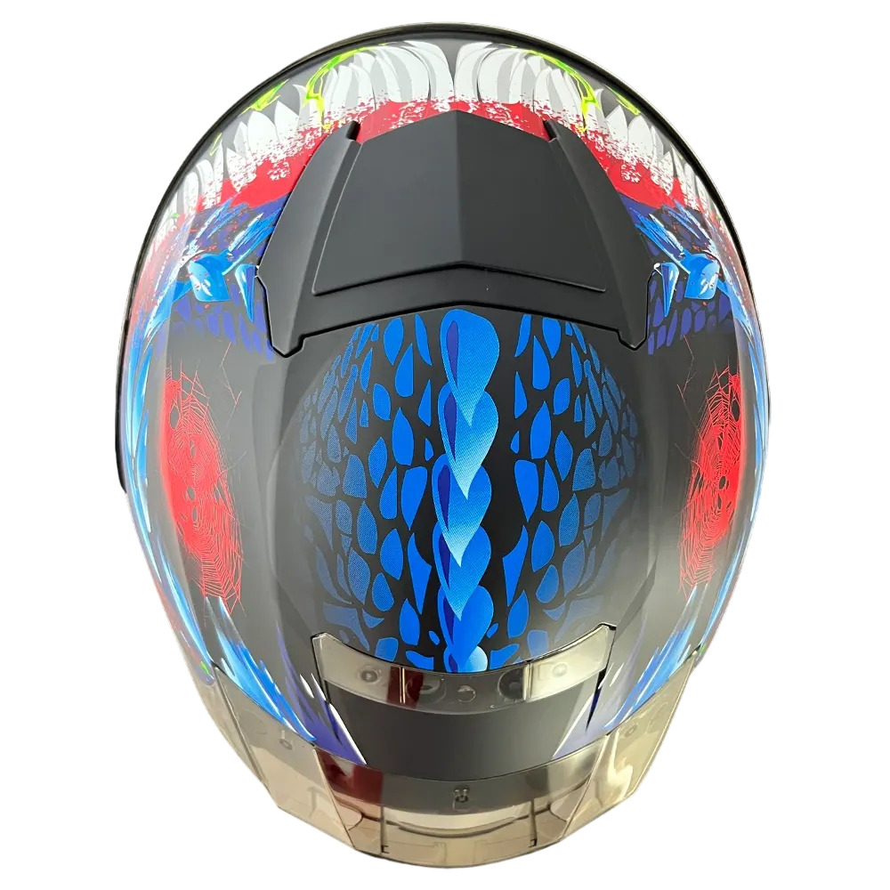 NIKKO N806 Re暴君夜厄魔 平黑紅 彩繪 全罩 內墨片