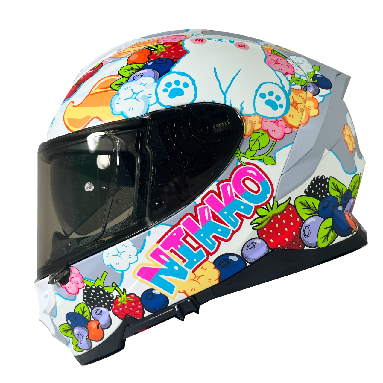 NIKKO N806 純真漿果糖 果香雪霧 彩繪 全罩 內墨片