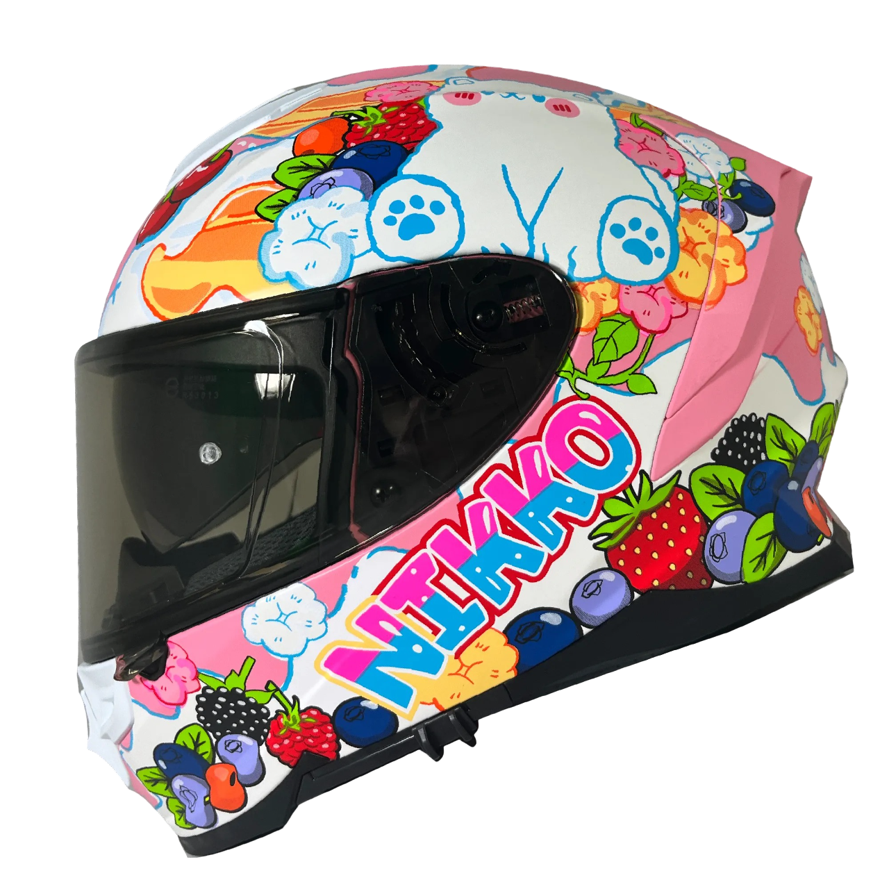 NIKKO N806 純真漿果糖 蜜戀甜風 彩繪 全罩 內墨片