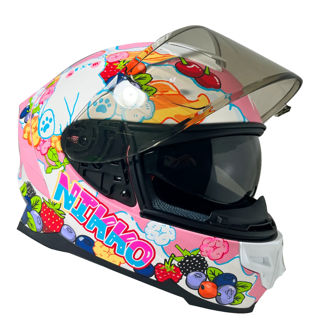 NIKKO N806 純真漿果糖 蜜戀甜風 彩繪 全罩 內墨片