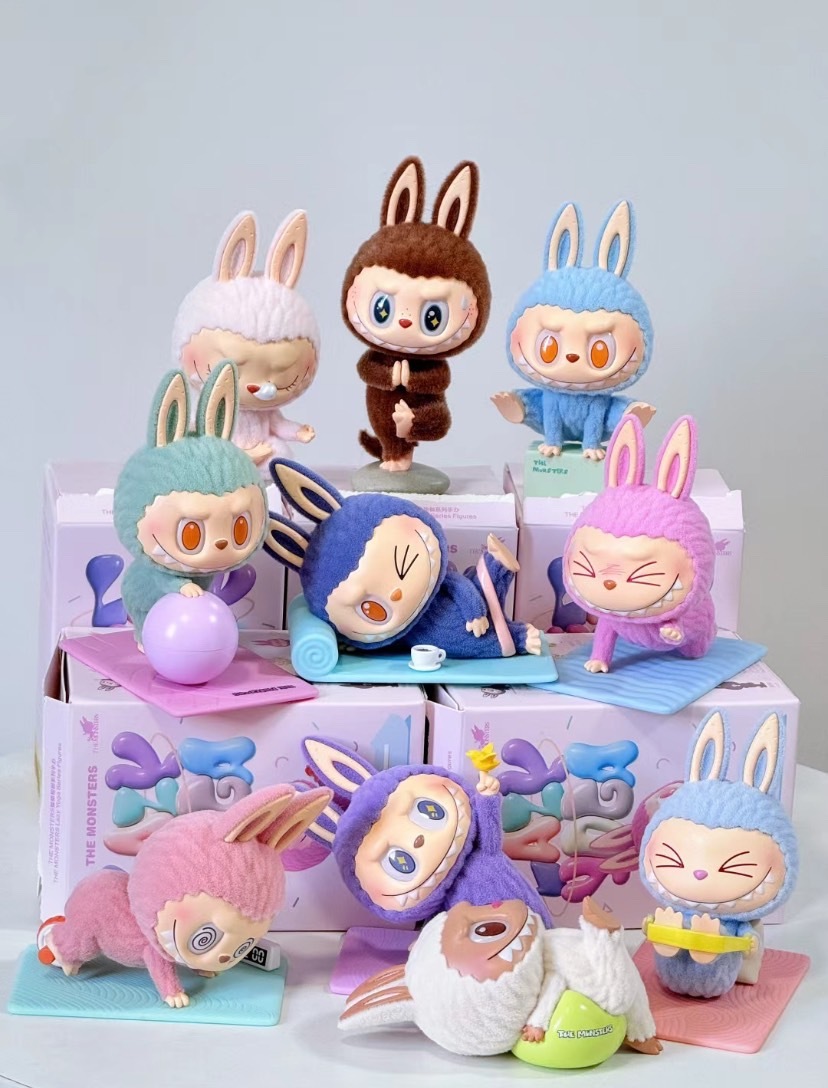 POPMART 泡泡瑪特 THE MONSTERS LABUBU 拉布布 慵懒瑜伽系列 植绒公仔盲盒 10+1隱藏