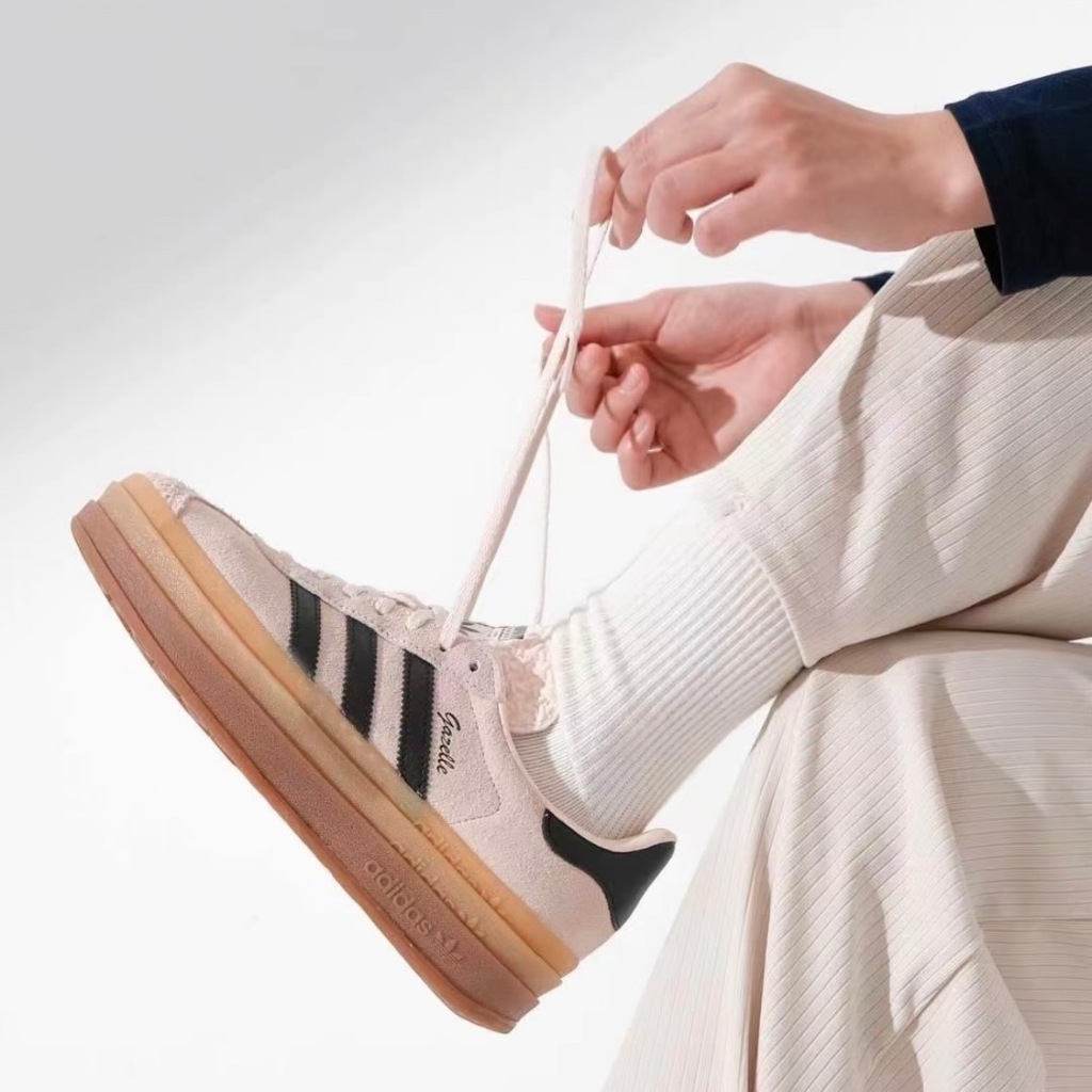 【逢甲 FUZZY】W Adidas Originals Gazelle Bold 胭脂多多 裸粉 厚底 IE0429