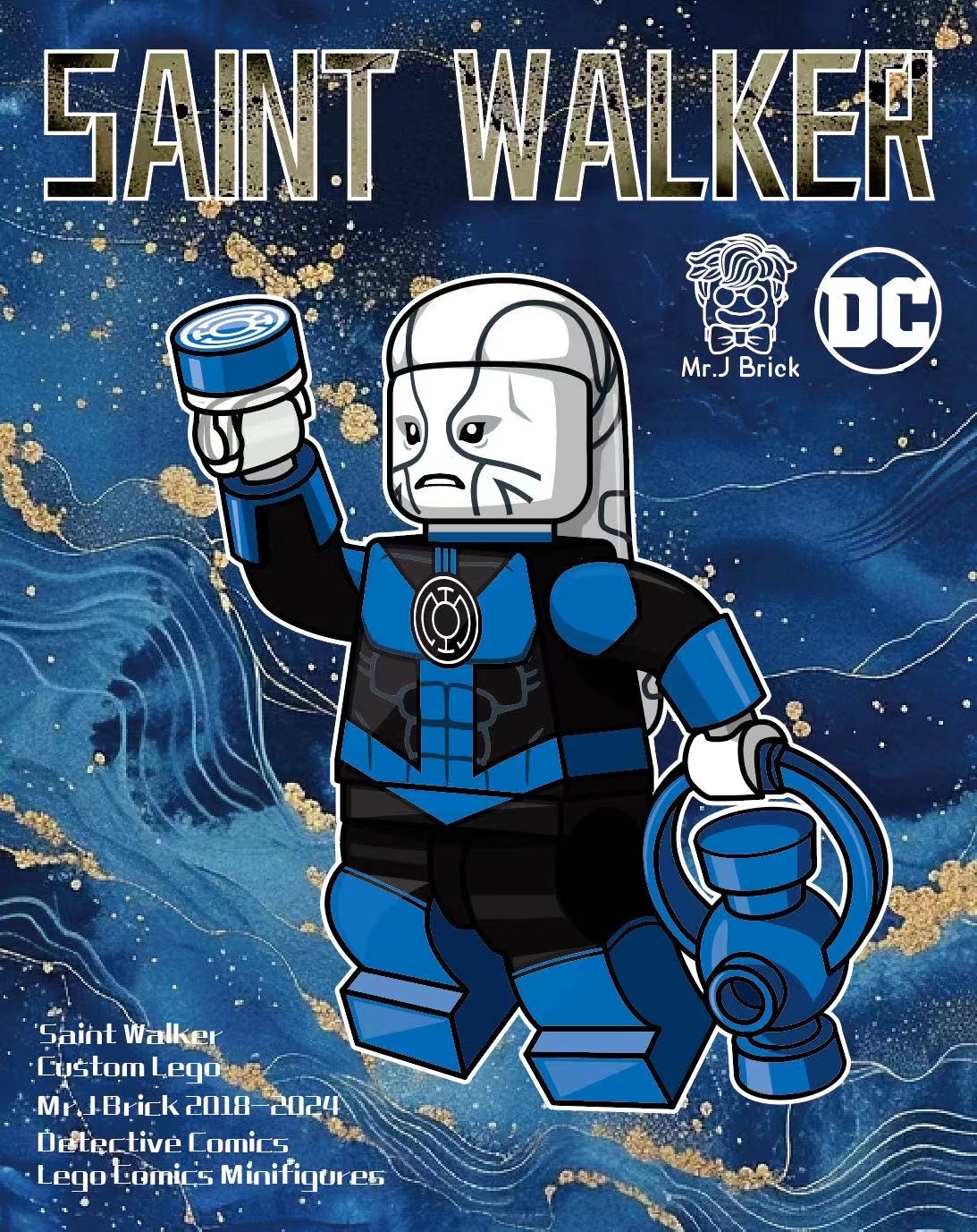 [MrJ][In Stock] Blue Lantern Corps - Dee Walker [PADprinted]