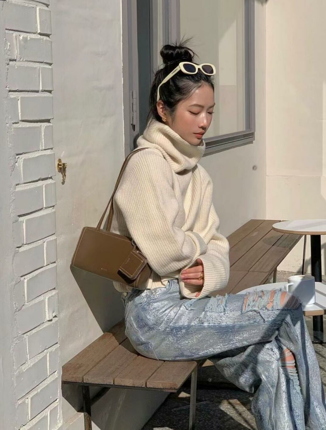 Stand Oil Post Bag(Mocha)