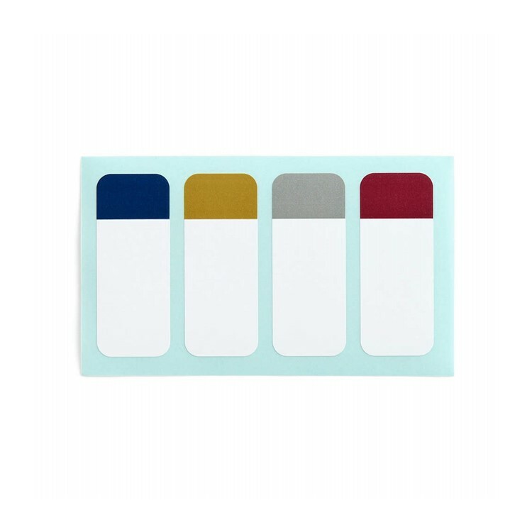 無印良品 MUJI 可貼於布面的標籤貼紙/免熨燙型.4色.4片x2張8