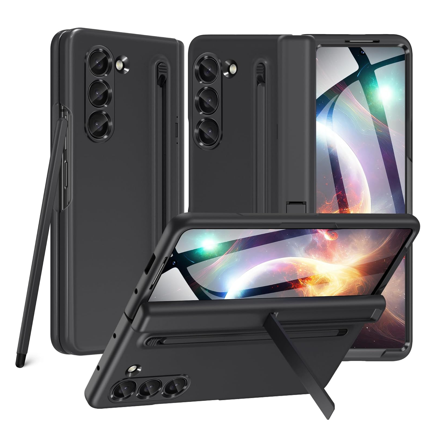 【Fold 7 部分現貨】XPRO - Slim Stand Tray - Samsung Fold 7 S pen Case 貼身防撞筆槽支架鉸鏈蓋手機保護殼【附送代用筆】