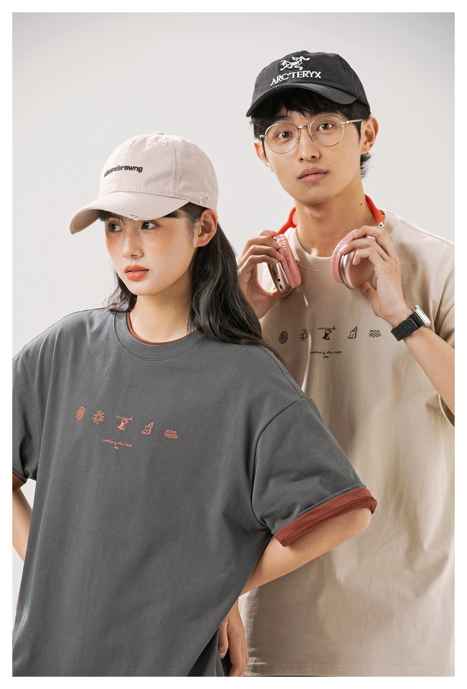 9M10 簡約塗鴉印花短袖棉TEE 兩色