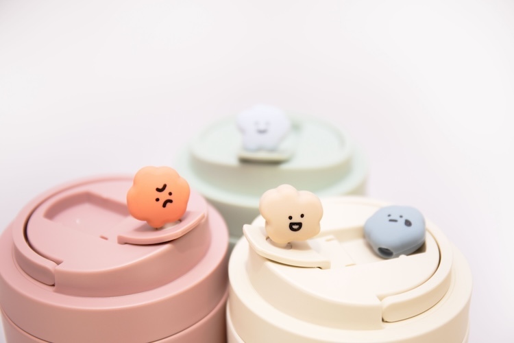 WOKY 喜怒哀樂吸管塞 渾圓杯適用