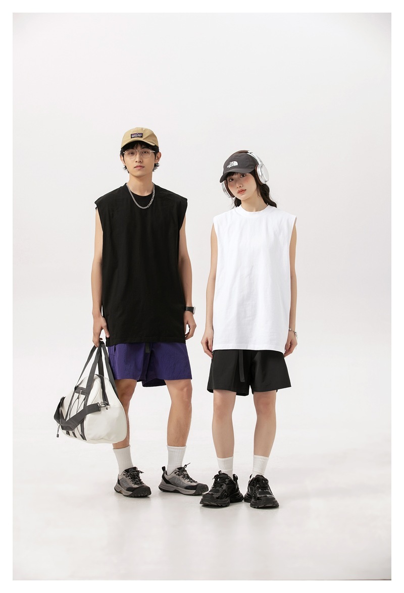 9M16 隨性寬鬆感素色無袖背心 六色