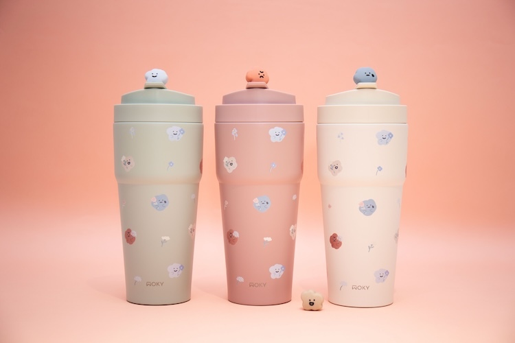 WOKY 渾圓杯 喜怒哀樂 造型杯塞公仔