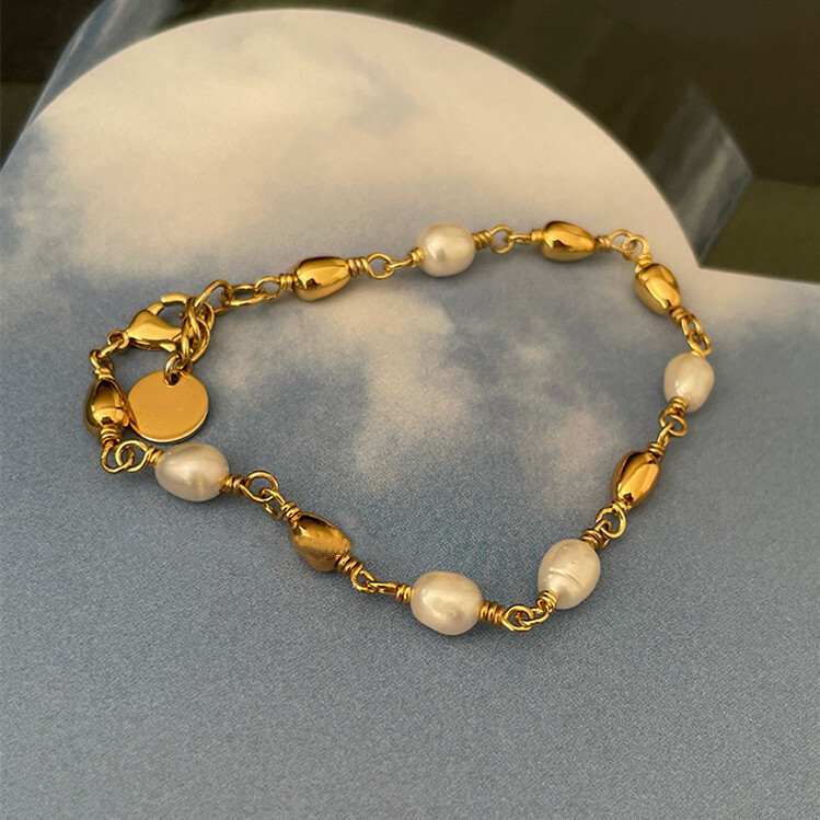 不規則珍珠小金豆項鍊/手鏈