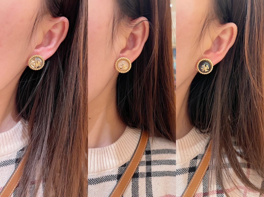 Tory Burch Earrings Kira Glass Stud玻璃耳環