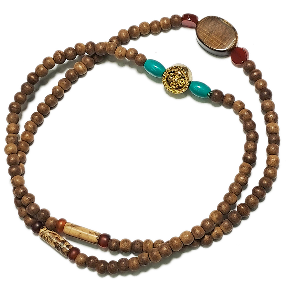 十字杵+沉香108念珠4mm【十方】139619