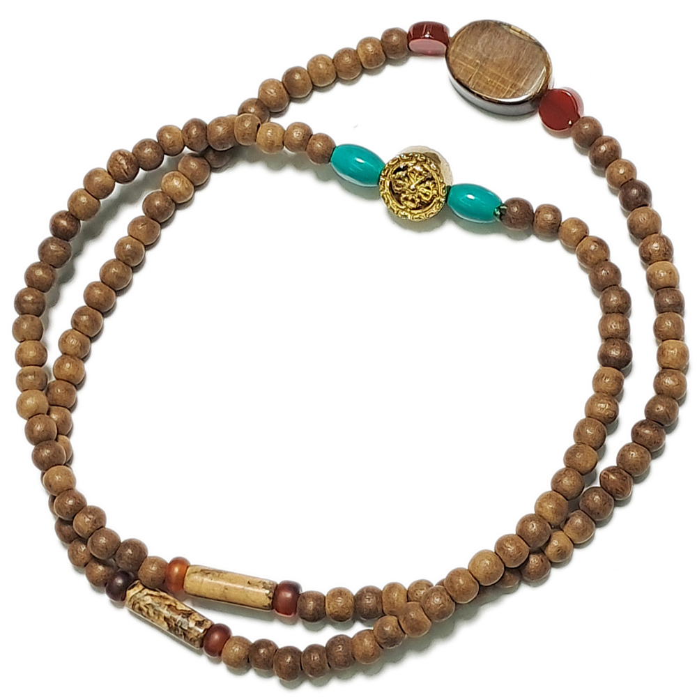 十字杵+沉香108念珠4mm【十方】139619