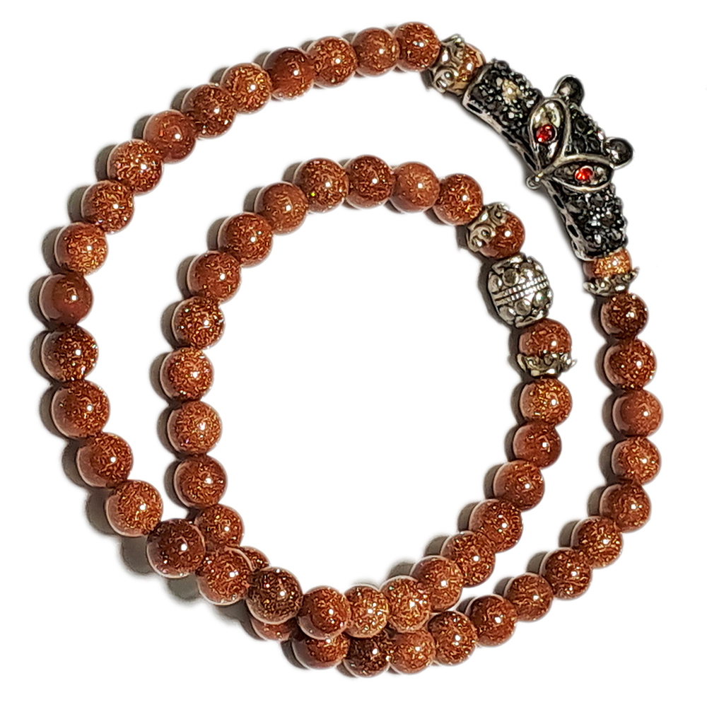 狐仙+金砂石手珠 6mm【十方】138908