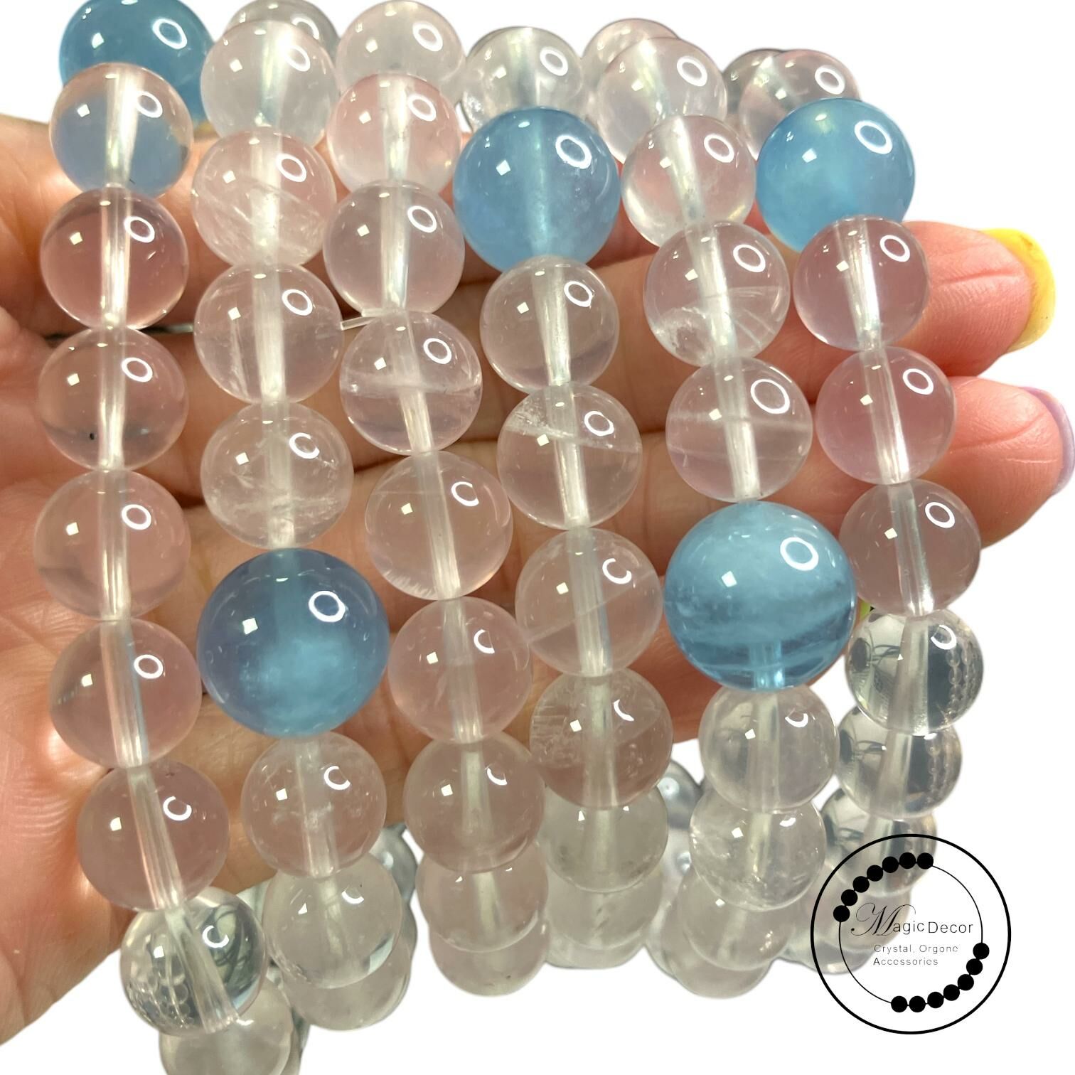 260321 - C54 8mm++冰紫粉晶海藍寶設計款手串