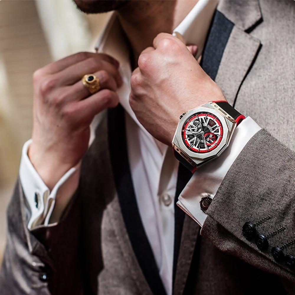 (預購)【Bonest Gatti】競速王者系列 機械錶 雙眼鏤空錶 德國機械錶 德國手錶 BG9601