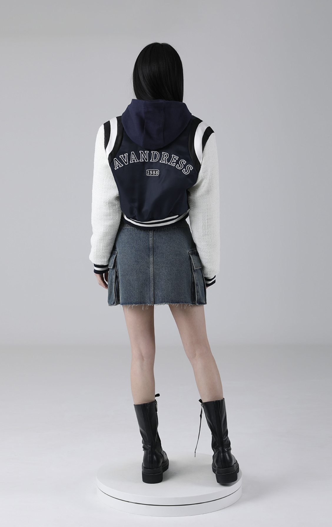 韓國連線🇰🇷 Avandress 復古牛仔短裙 迷你裙 牛仔 黃藍色/預購