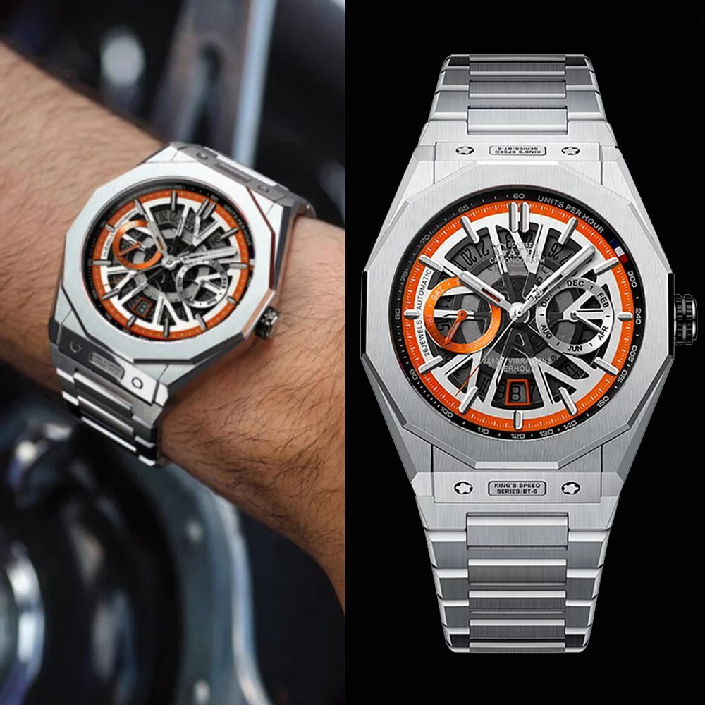 (預購)【Bonest Gatti】競速王者系列 橡樹型 雙眼錶 鏤空錶 德國機械錶 德國手錶 BG9601