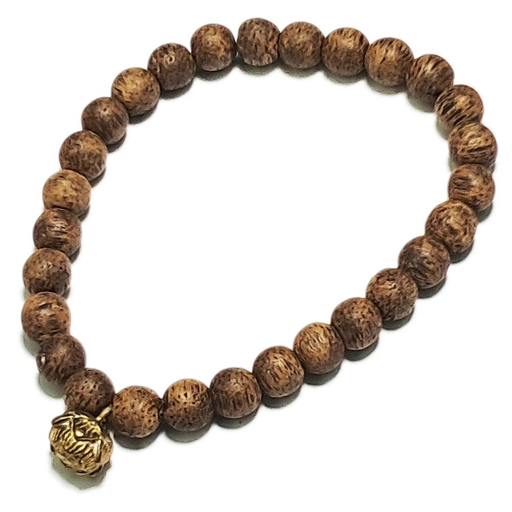 蓮花+伊利安沉香木手珠7mm【十方】150379