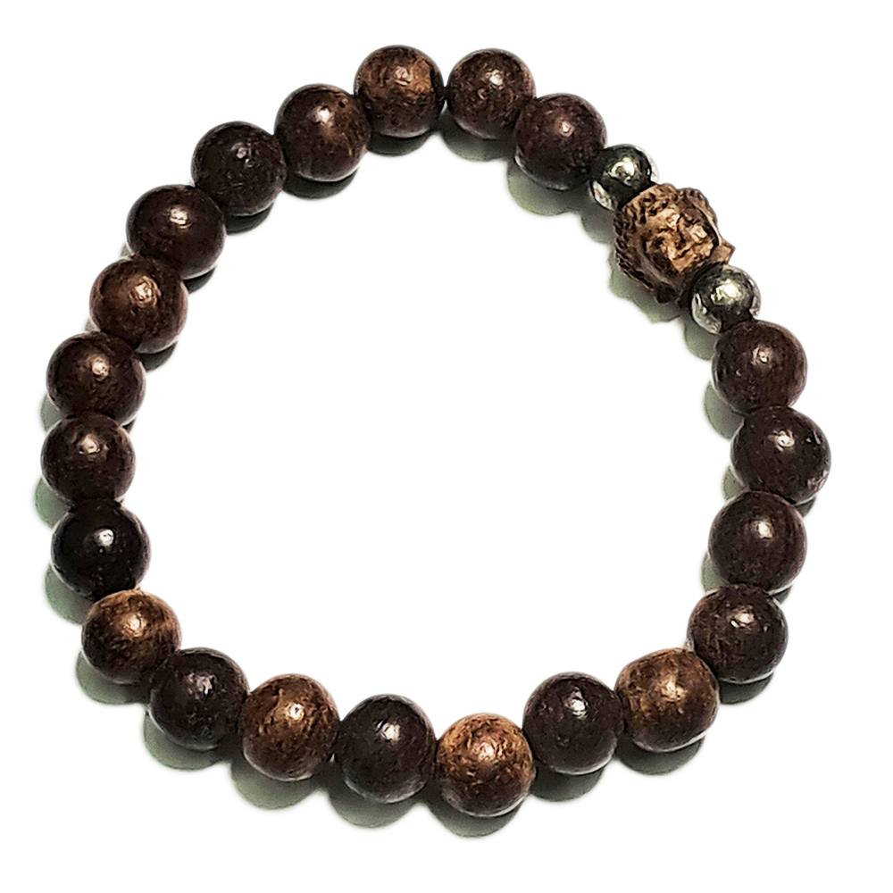 佛首+越南沉香木手珠8mm【十方】141278
